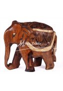 slon dřevěný - zdobený