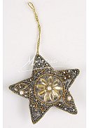 hvězda - barva starého stříbra,  11 cm