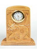 stolní hodiny vyřezávané se slonem