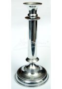 svícen - poniklovaný - 25 cm