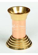 svícen mosazný a měděný - 6,5 cm