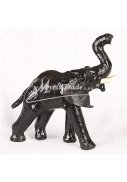 malý slon černý - 15 cm