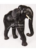 zcela velký slon černý - 60 cm