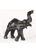malý slon černý - 15 cm