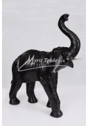 zcela velký slon černý - 60 cm