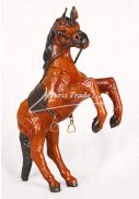 malý kůň hnědý stojící - 15 cm