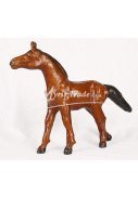 malý kůň hnědý bez sedla - 15 cm