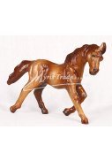 malý kůň hnědý bez sedla - 15 cm