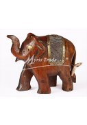 slon dřevěný - zdobený