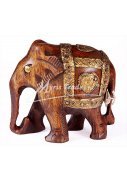 slon dřevěný - zdobený