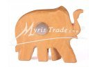 dřevěný magnet - slon světlý