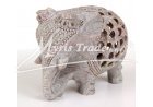 slon vyřezávaný, přírodní - 11 cm