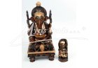 soška Ganéši LUXUSNÍ - tmavé dřevo   25,5 cm