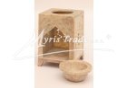 čtvercová aromalampa 2015 - přírodní  11 cm