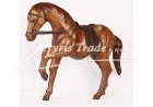 střední kůň hnědý se sedlem - 30 cm