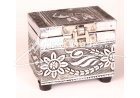 tepaná stříbrná krabička