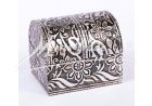 tepaná stříbrná truhlička 7,5 x 6 x 6,5