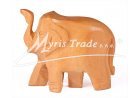 dřevěný magnet - slon světlý