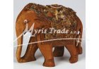 slon dřevěný - zdobený