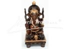 soška Ganéši LUXUSNÍ - tmavé dřevo   25,5 cm