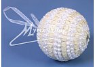 koule větší - bílá,  9 cm