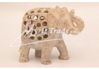 slon vyřezávaný, přírodní - 13 cm