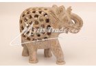 slon vyřezávaný, přírodní - 16 cm