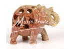 slon vyřezávaný, leštěný - 6,5 cm
