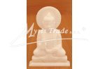 BUDDHA z bílého mramoru - 15 cm