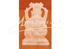 GANESHA z bílého mramoru - 15,5 cm